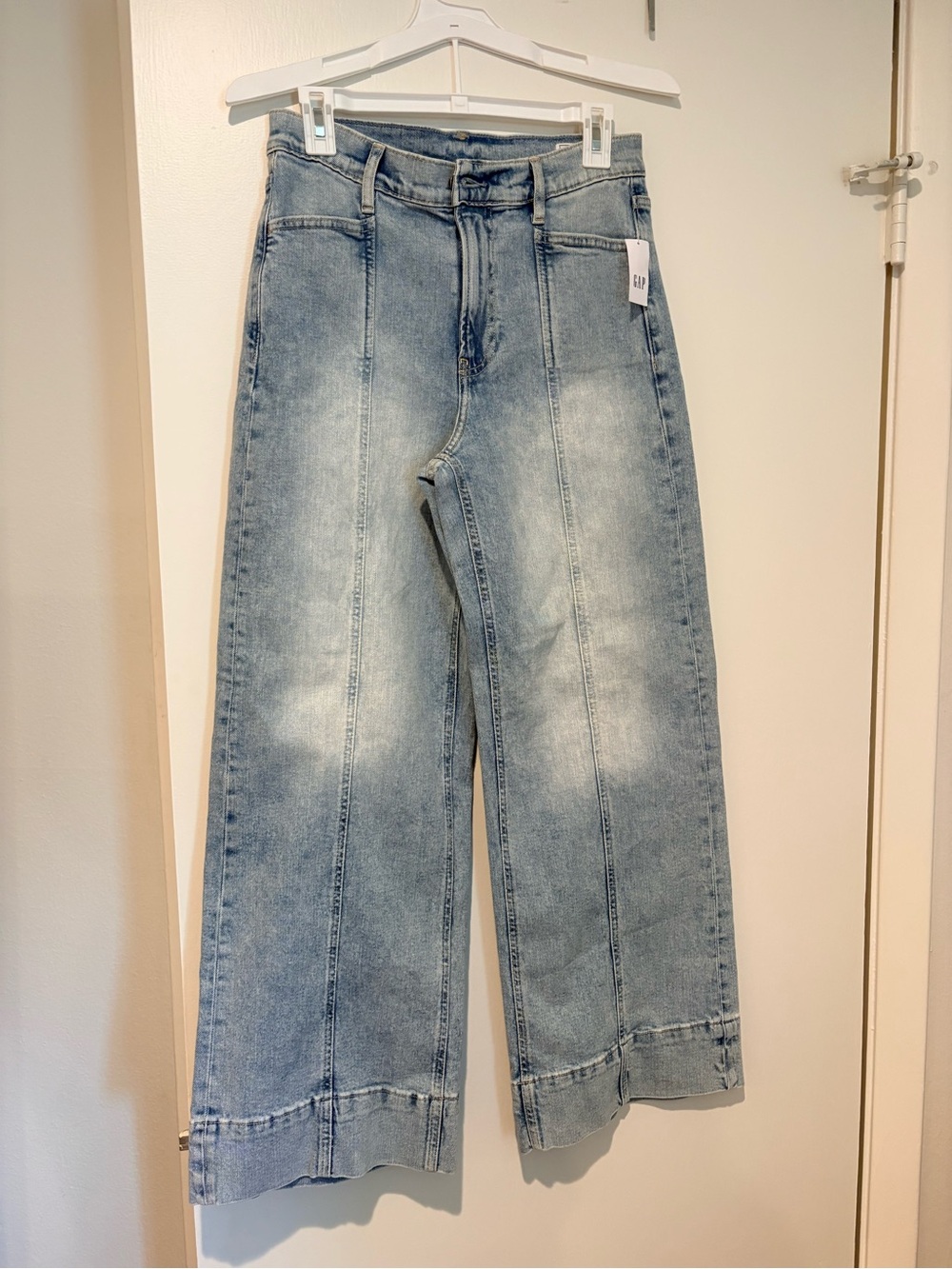 GAP High Rise Stride Wide Leg Ankle Jeans